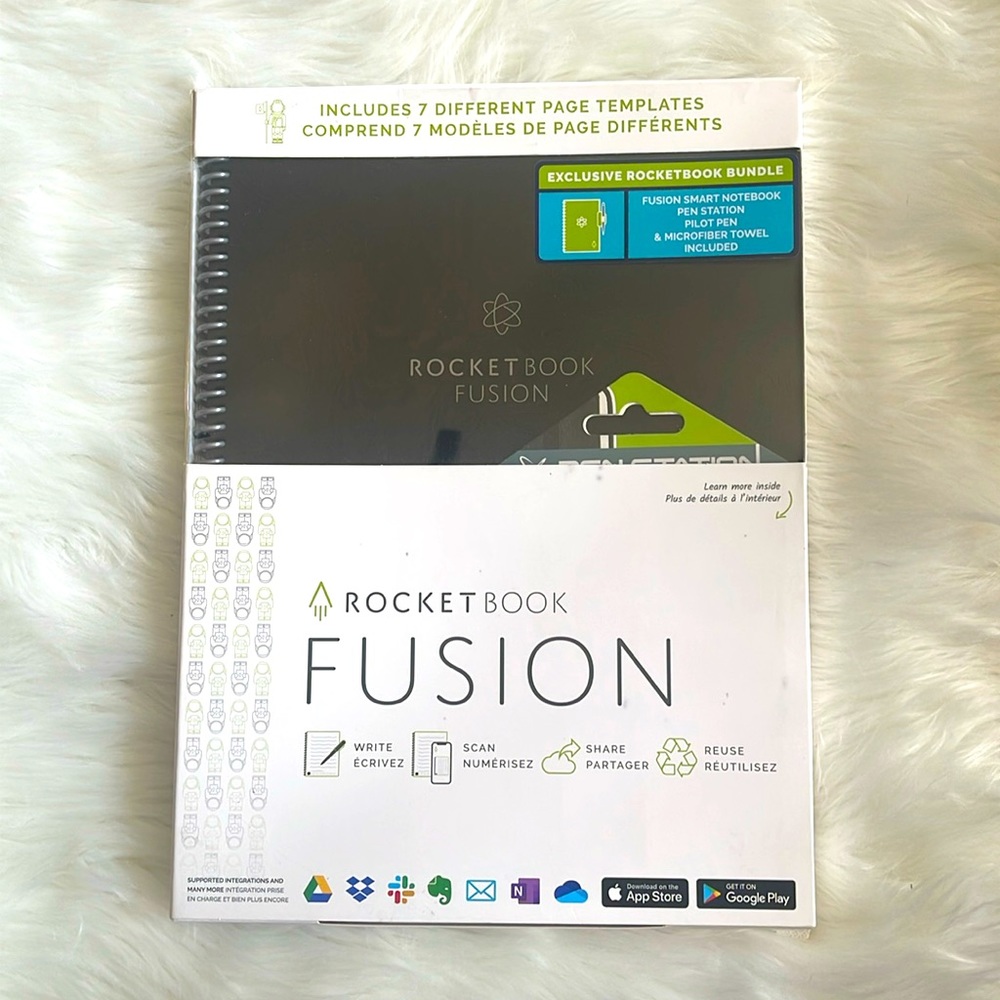 Rocket Book Fusion Reusable notebook with pen